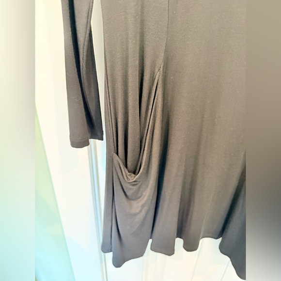 Betabrand Black Journey Dress Long Sleeve 6 Pockets Size XS - Picture 3 of 5